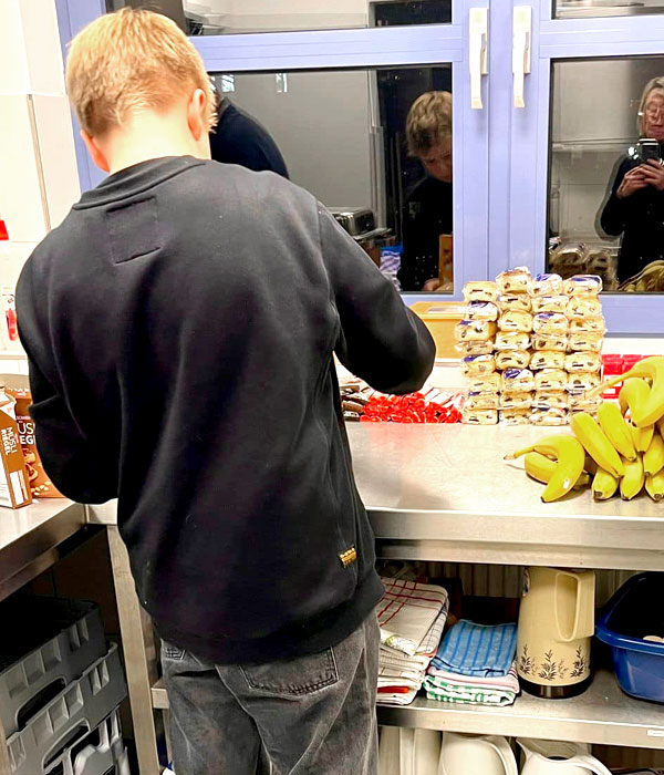 Moritz bei der Arbeit