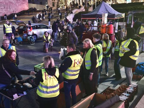 Weihnachstveranstaltung am Dortmunder Hauptbahnhof