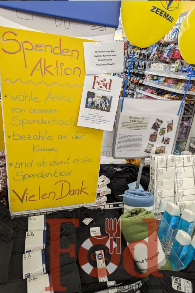 Spendenaktion Zeeman Dortmund